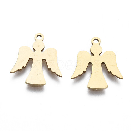201 Stainless Steel Charms STAS-T044-214G-1