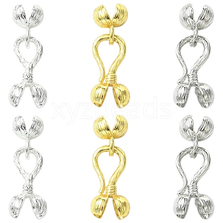 6Pcs 3 Colors Zinc Alloy S-Hook Clasps FIND-CJ0005-10-1