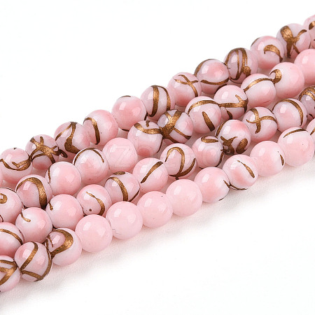 Baking Paint Glass Beads X1-DGLA-N010-4mm-01-1