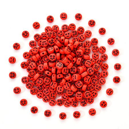 Opaque Acrylic Beads MACR-YW0001-22B-1