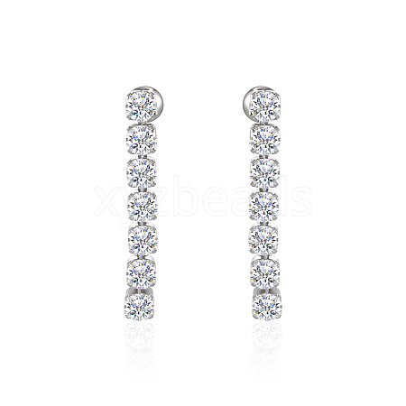 Sparkling diamond stud earrings for women WK5869-1