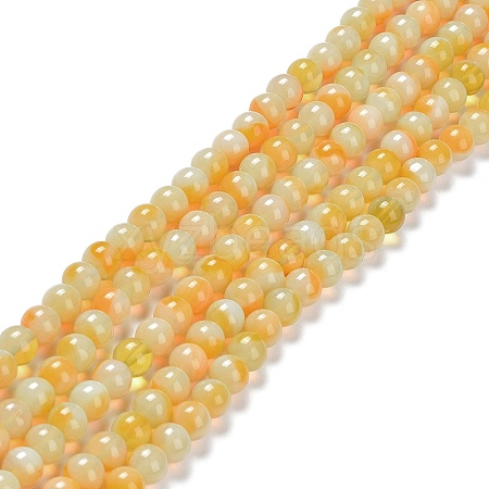 Glass Round Beads Strands GLAA-M044-01A-1