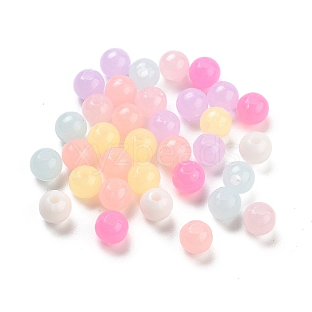 Imitation Jelly Plastic Beads KY-L082-01B-1