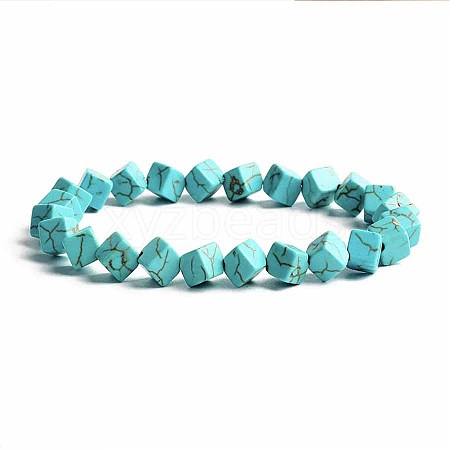 Turquoise Bracelet with Elastic Rope Bracelet DZ7554-17-1