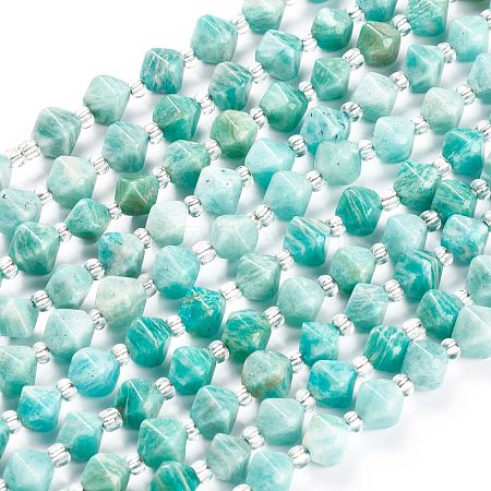 Natural Amazonite Beads Strands G-Z014-06-1