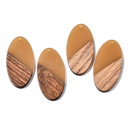 Resin & Walnut Wood Pendants RESI-S389-071A-A01-1