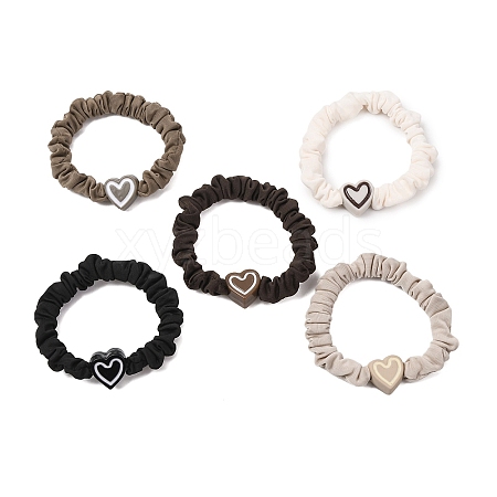 Polyester Elastic Hair Accessories AJEW-Z049-04-1