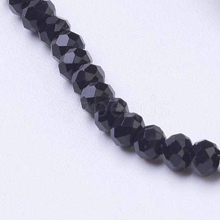 Transparent Glass Beads Strands GLAA-R135-2mm-22-1