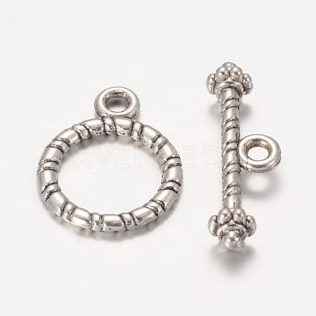 Tibetan Style Alloy Toggle Clasps LS-LF0717Y-1