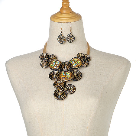 Alloy Aluminum and Acrylic Resin Jewelry Sets FS-WGFFF05-06-1