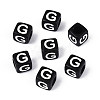 Initial Acrylic Horizontal Hole Beads OACR-ZX006-35G-1