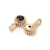 Brass Micro Pave Cubic Zirconia Charms KK-Z040-01C-2