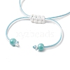 Adjustable Nylon Cord Braided Bead Bracelets for Women BJEW-JB11409-02-4