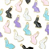 20Pcs 5 Colors Alloy Enamel Pendants ENAM-YW0003-01-2