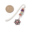 Christmas Theme Alloy Hook Bookmarks AJEW-JK00338-4