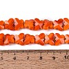 Opaque Glass Beads Strands GLAA-Q118-01B-C03-4