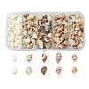 5 Styles Mixed Natural Shell Beads SSHEL-YW0001-03-1