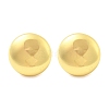 Half Round 304 Stainless Steel Stud Earrings EJEW-A125-69G-2