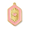 Rack Plating Brass Enamel Pendant KK-A229-31G-2