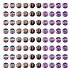100Pcs 5 Styles Transparent Electroplated UV Plating Glass Beads GLAA-TA0003-19D-2