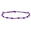 Adjustable Polyester Cord Braided Bracelets for Friendship Couple UP1845-8-1