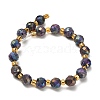 Electroplated Natural Druzy Geode Crystal Beads Strands G-F833-P01-8mm-13-3