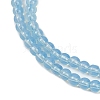 Baking Paint Glass Beads Strands DGLA-Q023-8mm-DB46-3