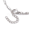 Non-Tarnish 304 Stainless Steel Bar Link Chain Bracelets for Women BJEW-JB10589-02-4