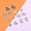 14Pcs 7 Styles Halloween Theme Rack Plating Luminous Alloy Enamel Pendants ENAM-FS0002-10P-9