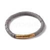 Handmade Polymer Clay Heishi Beads Stackable Stretch Bracelets Set for Women BJEW-JB07451-12