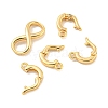 Brass Fold Over Clasps KK-P275-39G-2