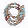 Natural Aqua Terra Jasper Beads Strands X-G-S366-015A-2