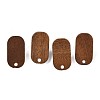 Walnut Wood Stud Earring Findings MAK-N032-047-2