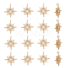 HOBBIESAY 16Pcs Brass Charms KK-HY0002-89-1