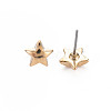 Star Stud Earrings for Women EJEW-S213-03A-01G-RS-4