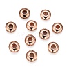 Brass Micro Pave Cubic Zirconia Beads ZIRC-F001-121RG-2