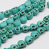 Synthetic Turquoise Beads Strands TURQ-G113-6x8mm-05-2