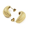 Ion Plating(IP) 304 Stainless Steel Stud Earrings for Women EJEW-N054-35G-2