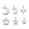 Non-Tarnish 201 Stainless Steel Charms STAS-R118-06-1