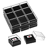 Transparent Plastic Badge Storage Boxes CON-WH0083-017-1