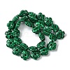 Dyed Synthetic Malachite Beads Strands G-H023-B05-01-3