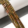 Natural Unakite Beads Strands G-B091-A02-01-2