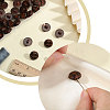 1-Hole Plastic Buttons BUTT-CA0001-34C-5