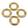 Resin & Walnut Wood Pendants RESI-R428-02B-2