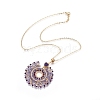 European Bohemian Style Pop Pendant Necklaces NJEW-I233-12G-3