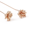 Brass Flower Head Pins LS-KK-G413-04KCG-4