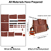 DIY Imitation Leather Women's Shoulder Bag Making Kit with Magnetic Closure & Fluffy Ball Charm DIY-WH0570-01B-2