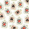 16Pcs 4 Styles Alloy Enamel Pendants ENAM-FS0001-69-3