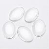 Transparent Oval Glass Cabochons X-GGLA-R022-30x20-1