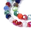 Electroplate Opaque Glass Beads Strands EGLA-A035-P4mm-HA01-3
